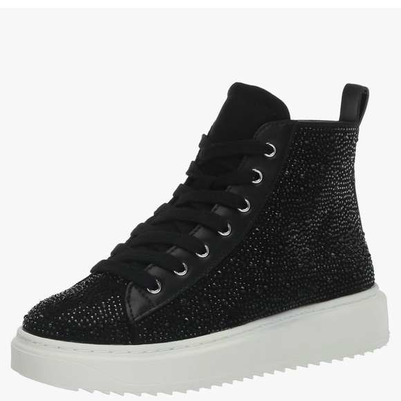 Steve Madden Other - Steve Madden Girls JCarlly black embellished High tops, size 3